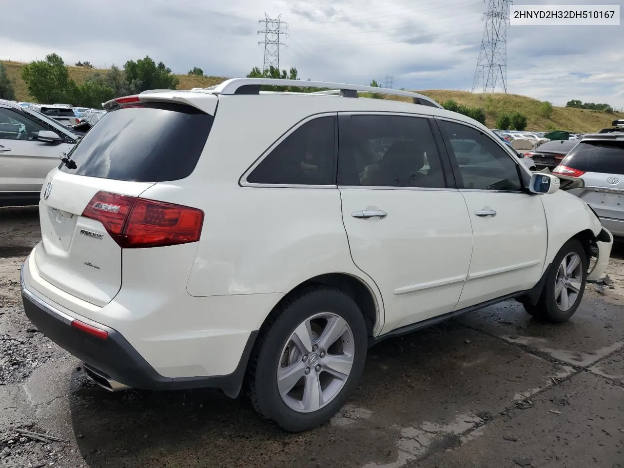 2013 Acura Mdx Technology VIN: 2HNYD2H32DH510167 Lot: 67137594