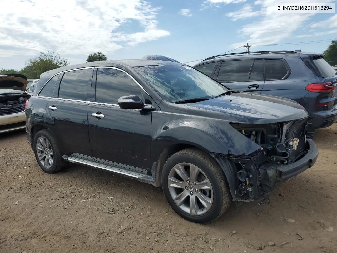 2013 Acura Mdx Advance VIN: 2HNYD2H62DH518294 Lot: 69290924