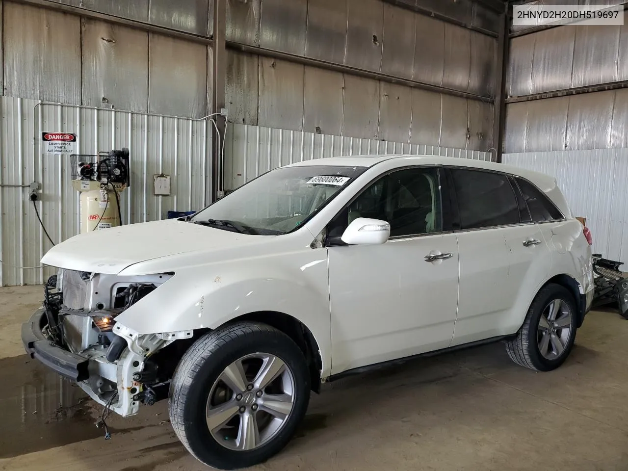 2013 Acura Mdx VIN: 2HNYD2H20DH519697 Lot: 69600064