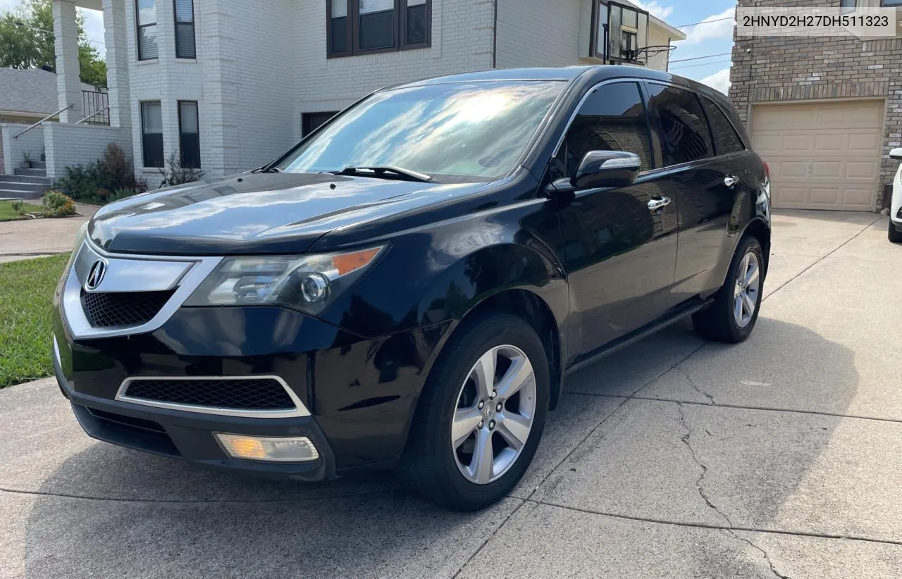 2013 Acura Mdx VIN: 2HNYD2H27DH511323 Lot: 70806894