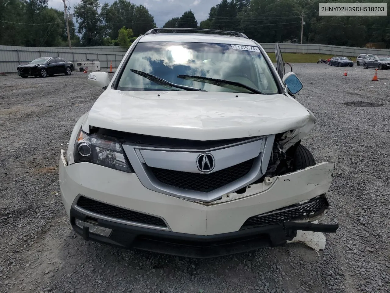 2013 Acura Mdx Technology VIN: 2HNYD2H39DH518203 Lot: 71319774