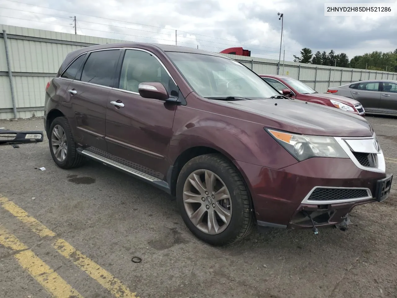 2013 Acura Mdx Advance VIN: 2HNYD2H85DH521286 Lot: 71363954