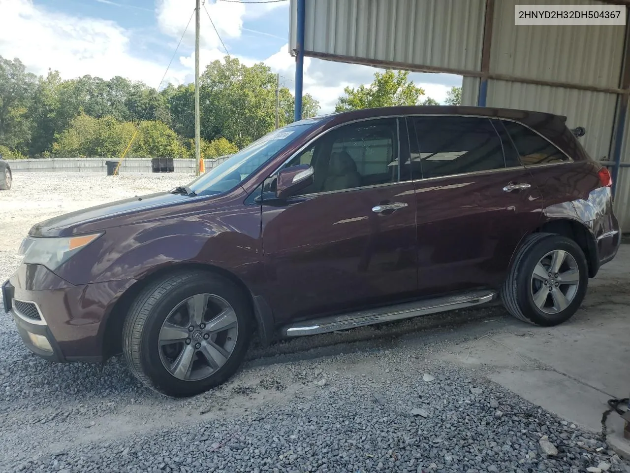 2013 Acura Mdx Technology VIN: 2HNYD2H32DH504367 Lot: 72154414