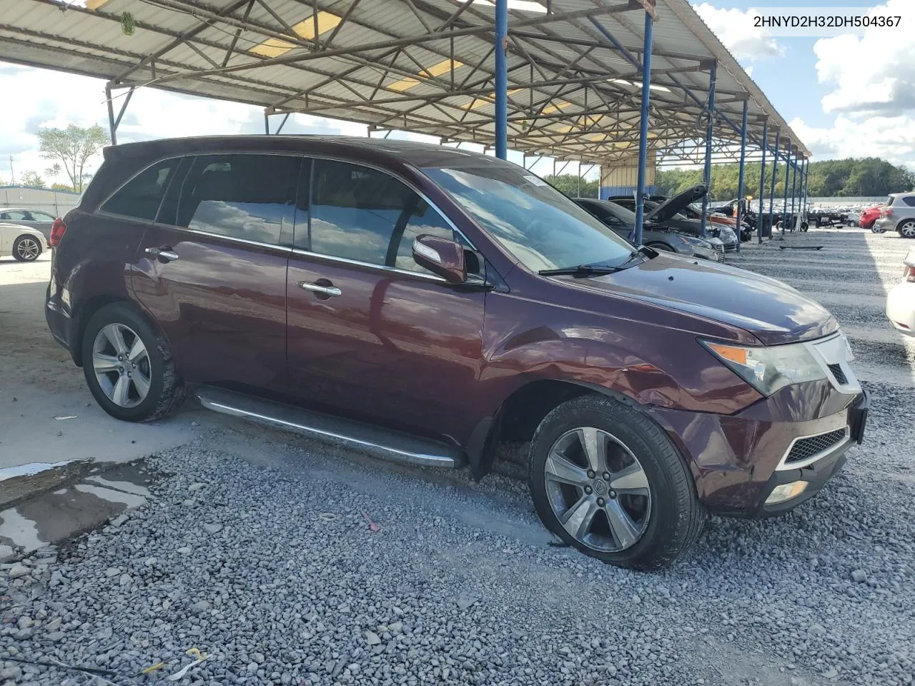 2013 Acura Mdx Technology VIN: 2HNYD2H32DH504367 Lot: 72154414