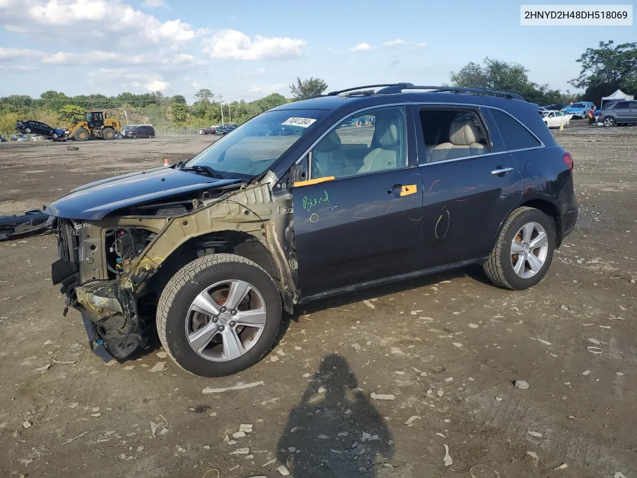 2013 Acura Mdx Technology VIN: 2HNYD2H48DH518069 Lot: 74041384