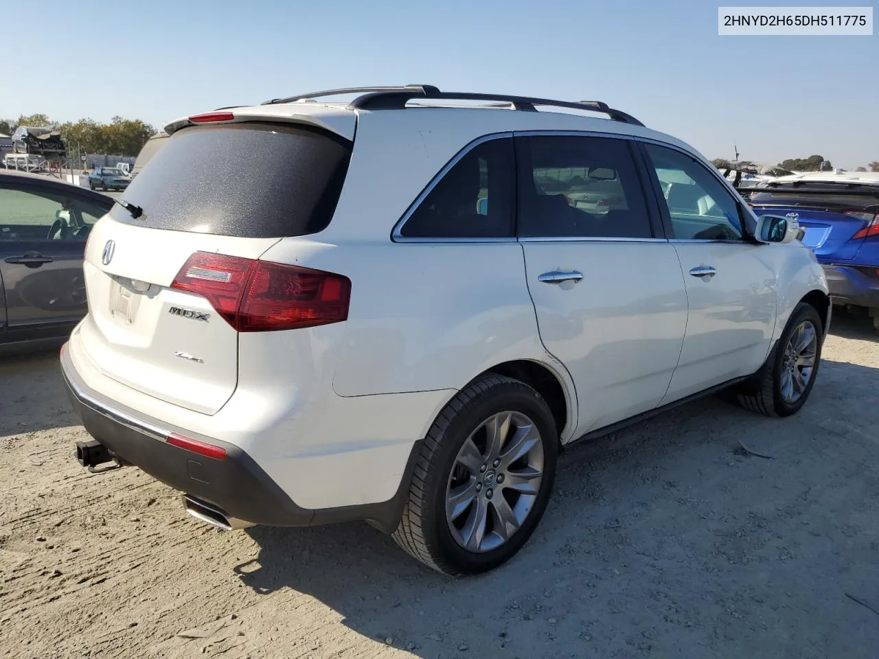 2013 Acura Mdx Advance VIN: 2HNYD2H65DH511775 Lot: 74055194