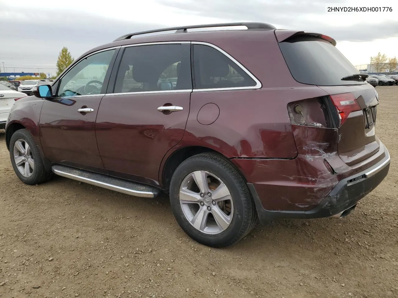 2013 Acura Mdx Advance VIN: 2HNYD2H6XDH001776 Lot: 75751234