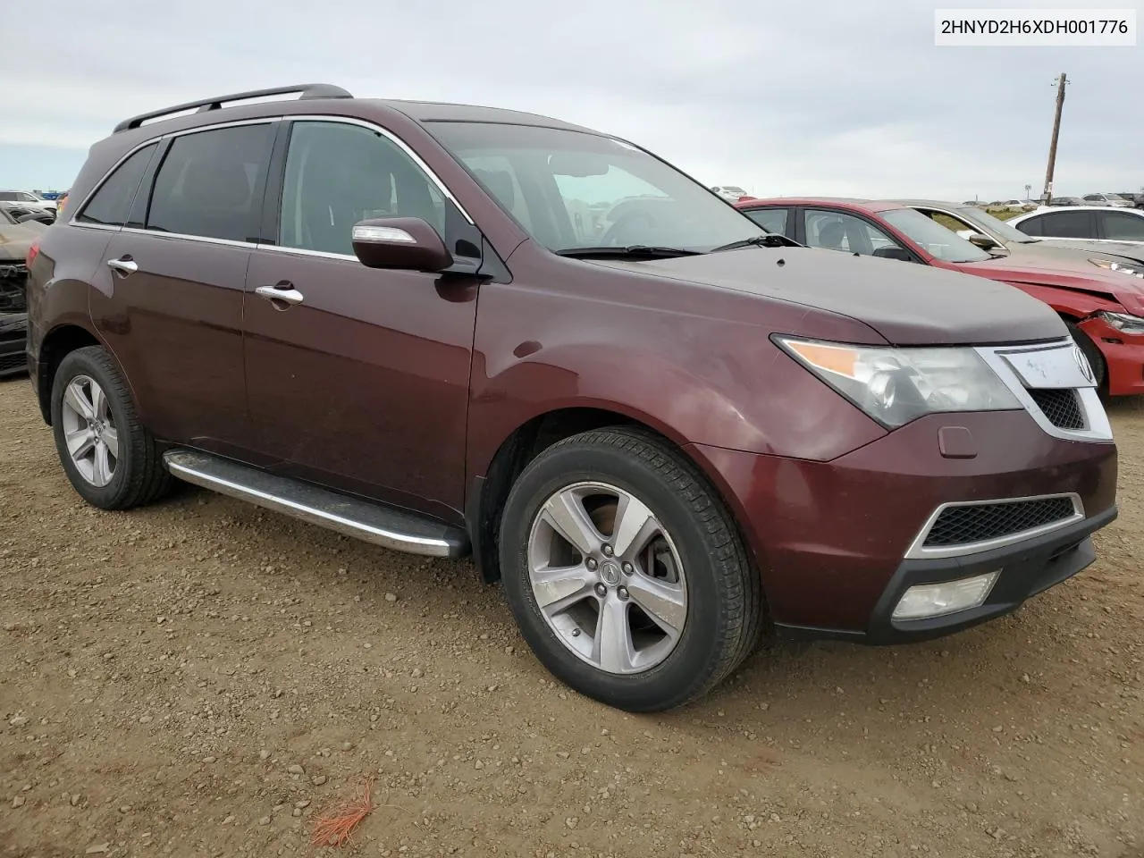 2013 Acura Mdx Advance VIN: 2HNYD2H6XDH001776 Lot: 75751234