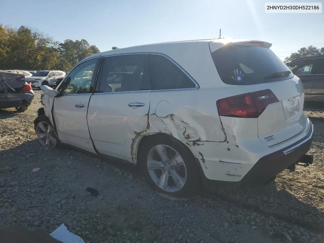 2013 Acura Mdx Technology VIN: 2HNYD2H30DH522186 Lot: 76096424