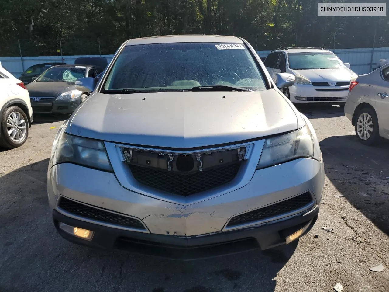 2013 Acura Mdx Technology VIN: 2HNYD2H31DH503940 Lot: 76140634