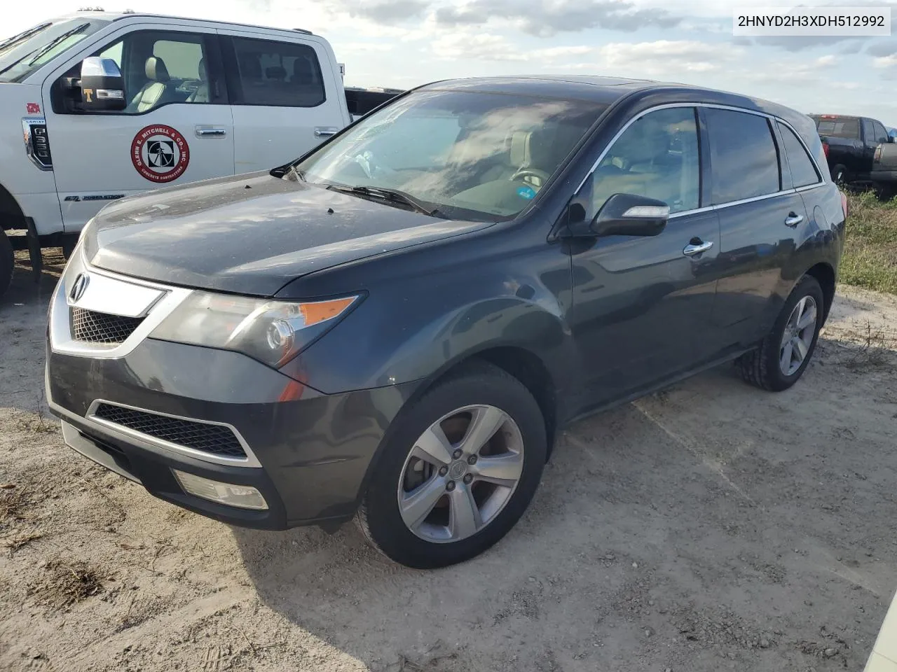 2013 Acura Mdx Technology VIN: 2HNYD2H3XDH512992 Lot: 76840004