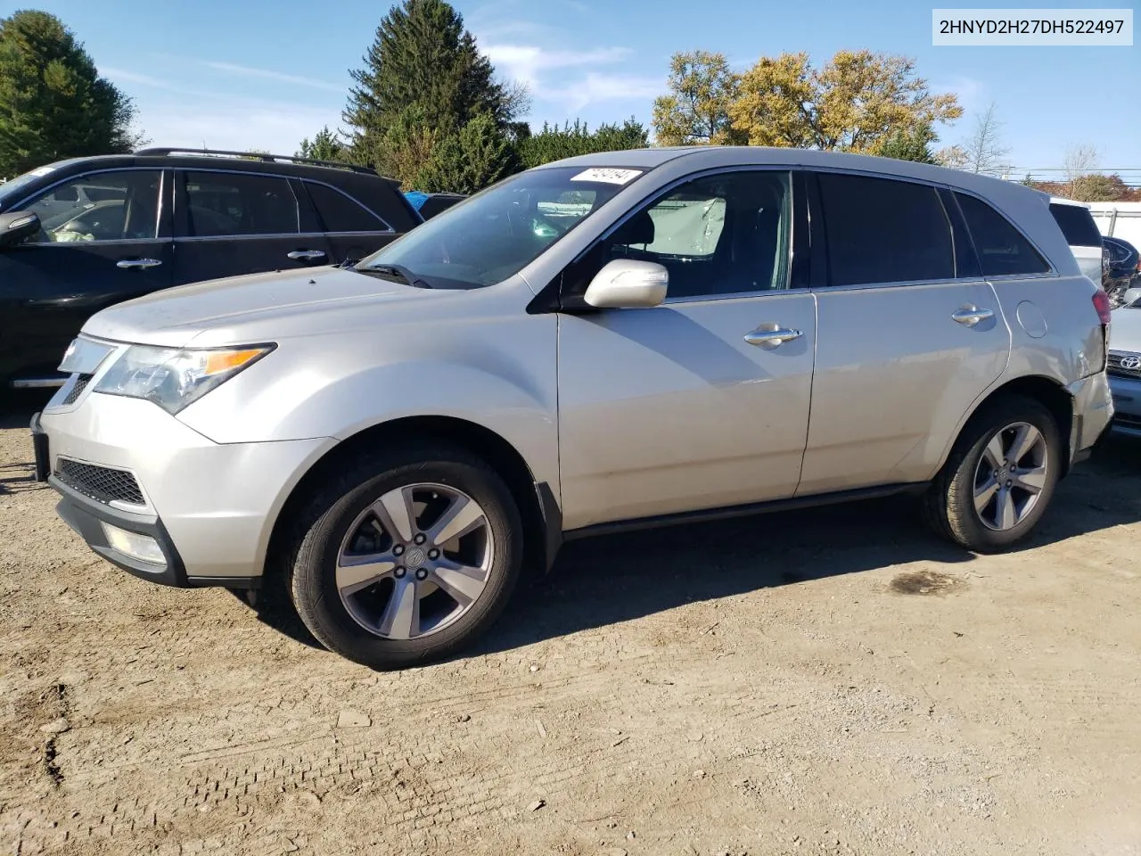 2013 Acura Mdx VIN: 2HNYD2H27DH522497 Lot: 77434194