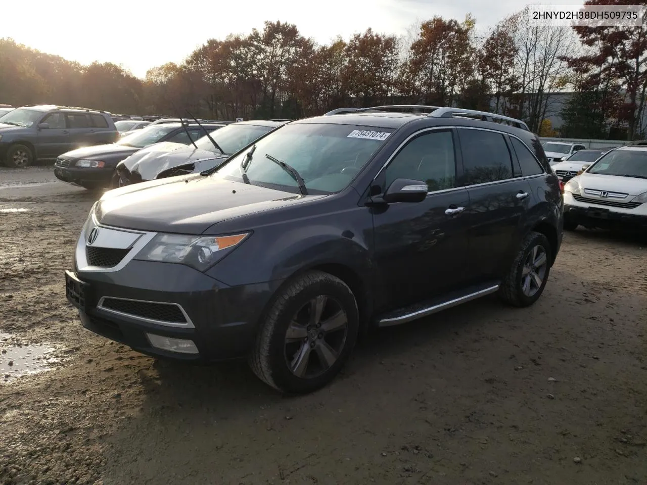 2013 Acura Mdx Technology VIN: 2HNYD2H38DH509735 Lot: 78431074