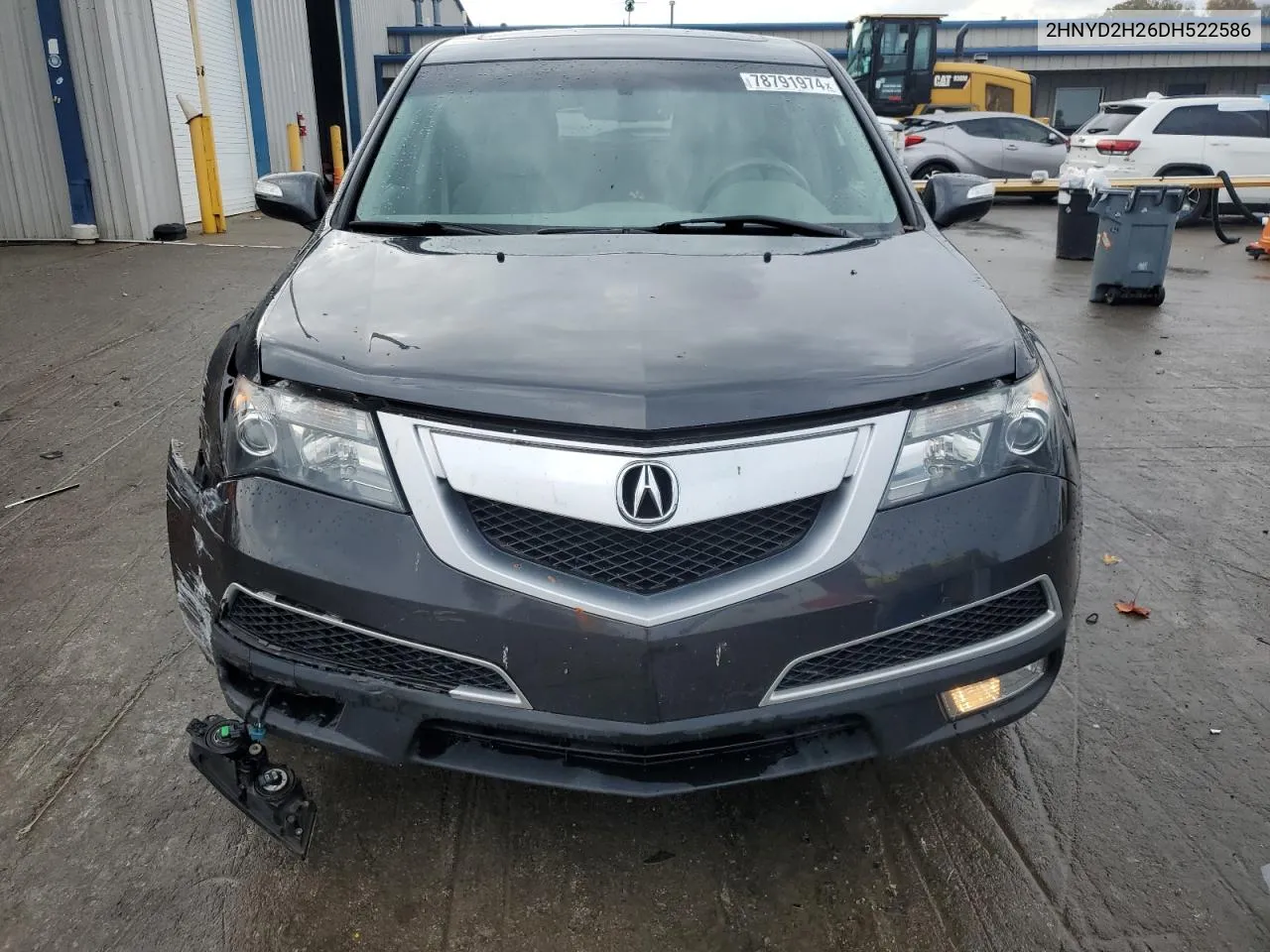 2013 Acura Mdx VIN: 2HNYD2H26DH522586 Lot: 78791974