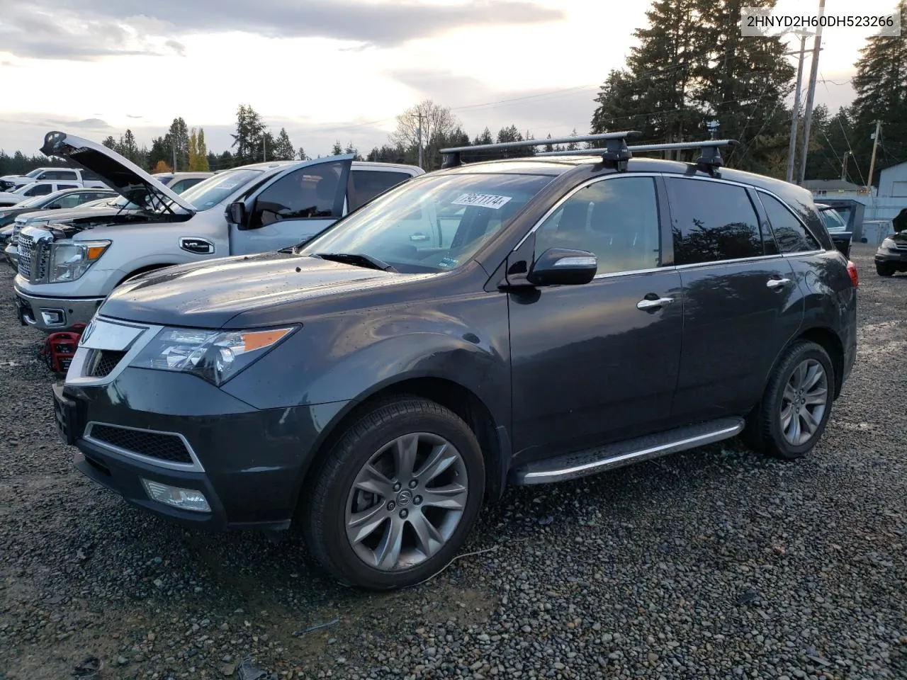 2013 Acura Mdx Advance VIN: 2HNYD2H60DH523266 Lot: 79571174