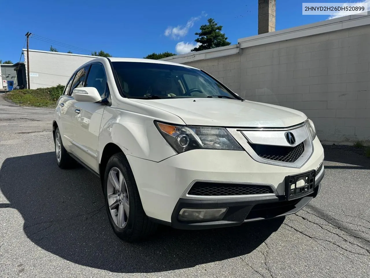 2013 Acura Mdx VIN: 2HNYD2H26DH520899 Lot: 79644134