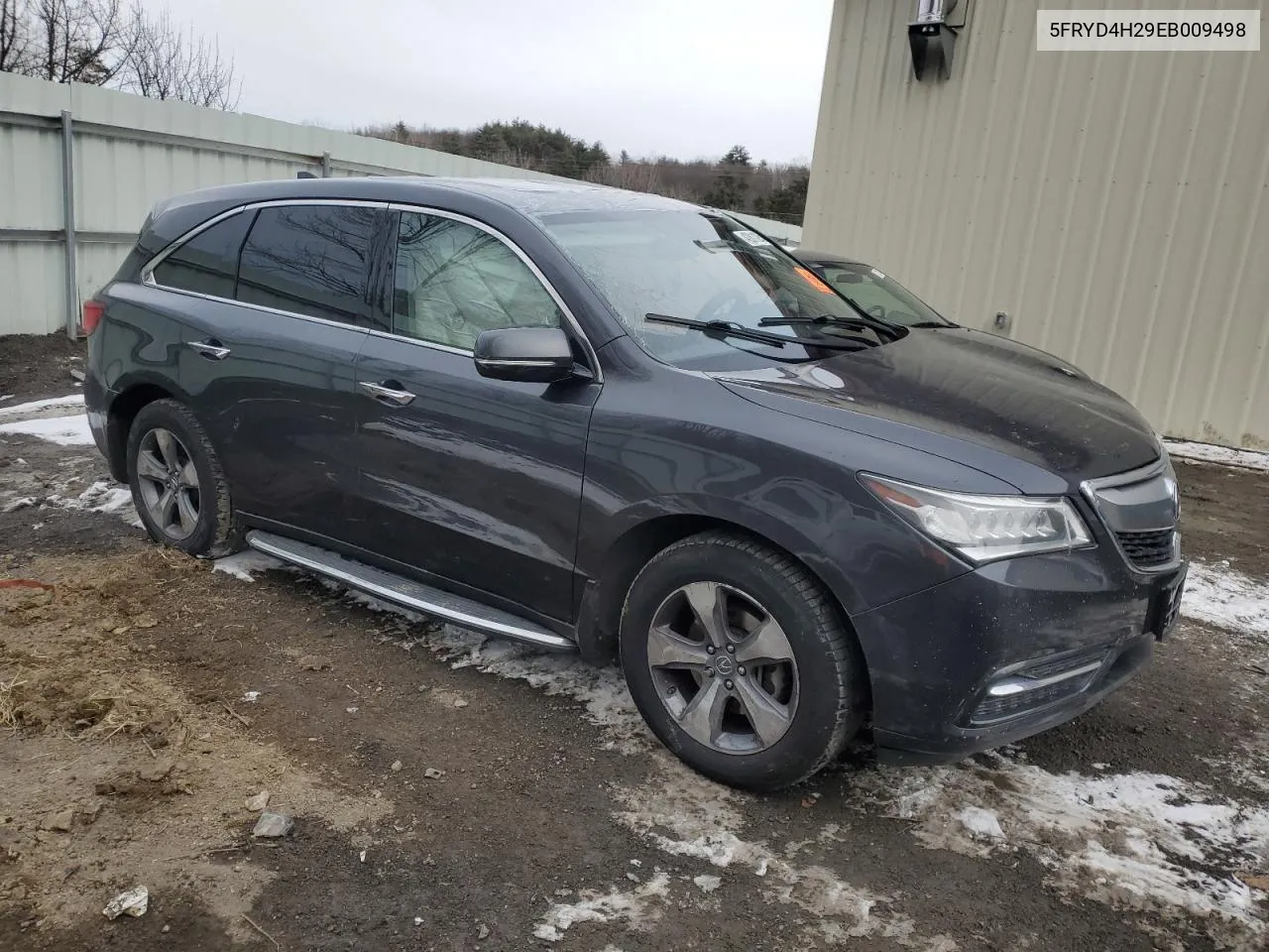 2014 Acura Mdx VIN: 5FRYD4H29EB009498 Lot: 42811254