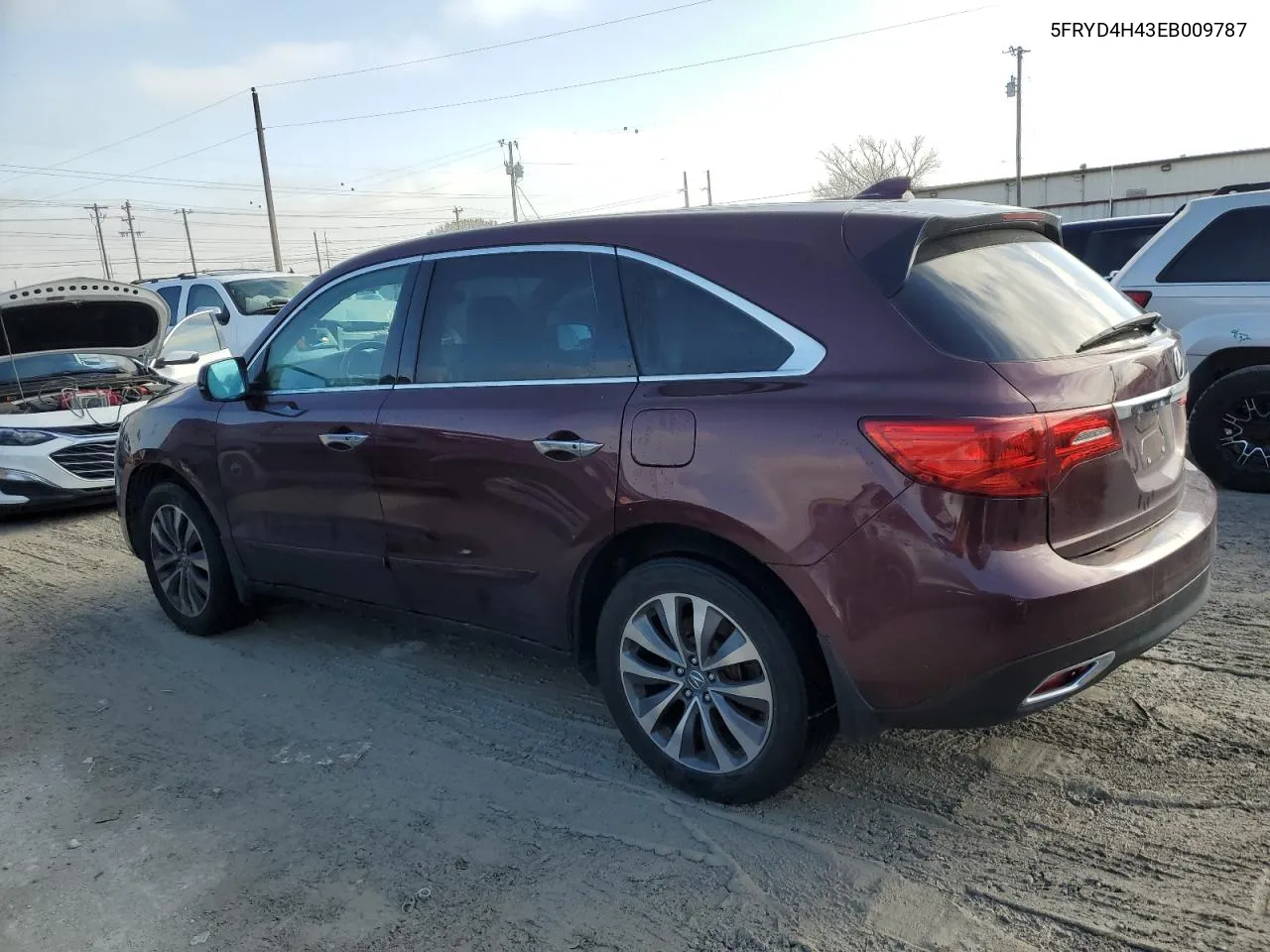 2014 Acura Mdx Technology VIN: 5FRYD4H43EB009787 Lot: 45181904