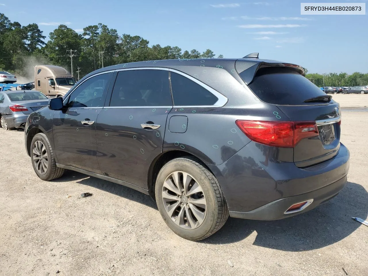 5FRYD3H44EB020873 2014 Acura Mdx Technology