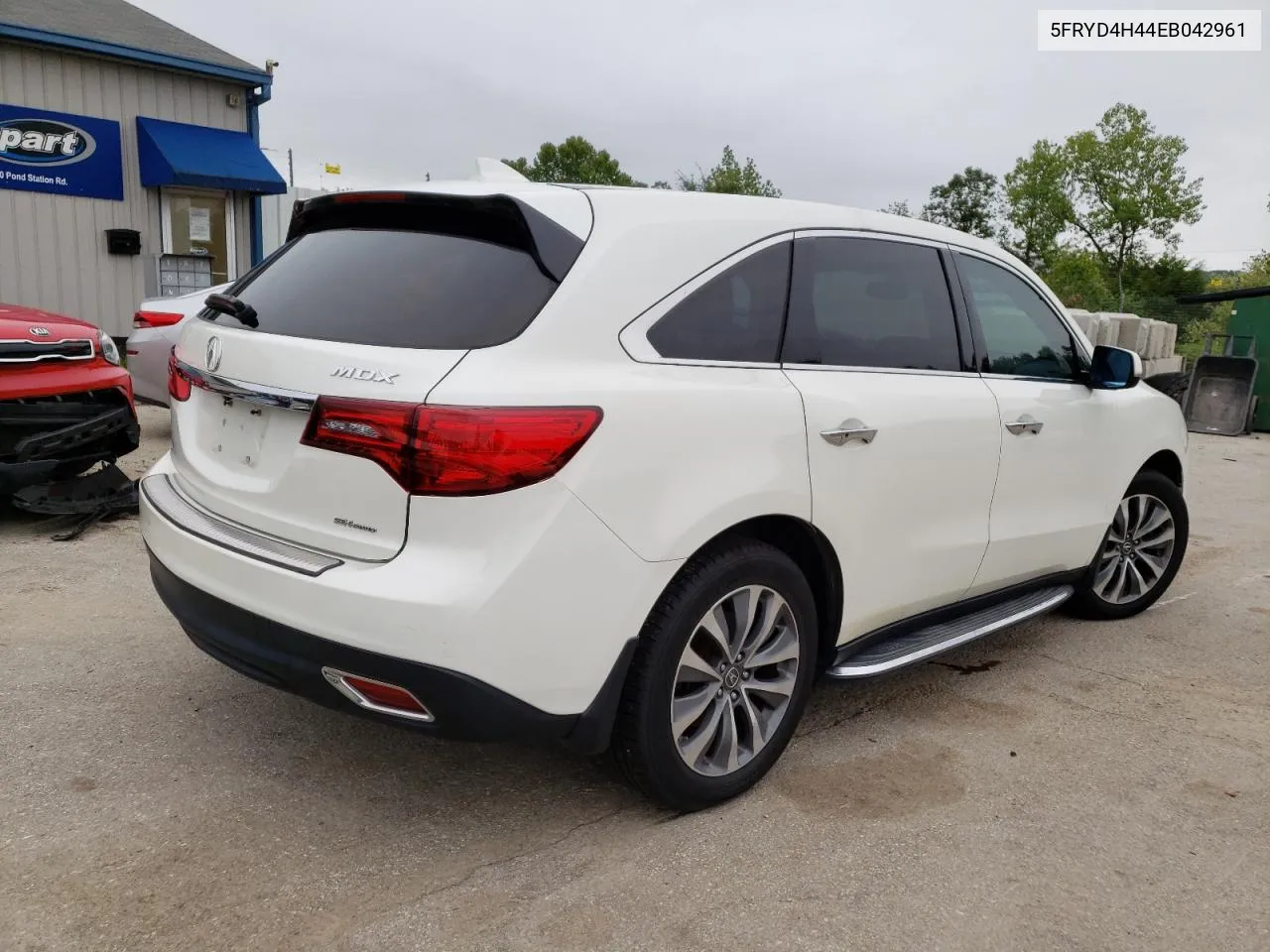 2014 Acura Mdx Technology VIN: 5FRYD4H44EB042961 Lot: 57923653