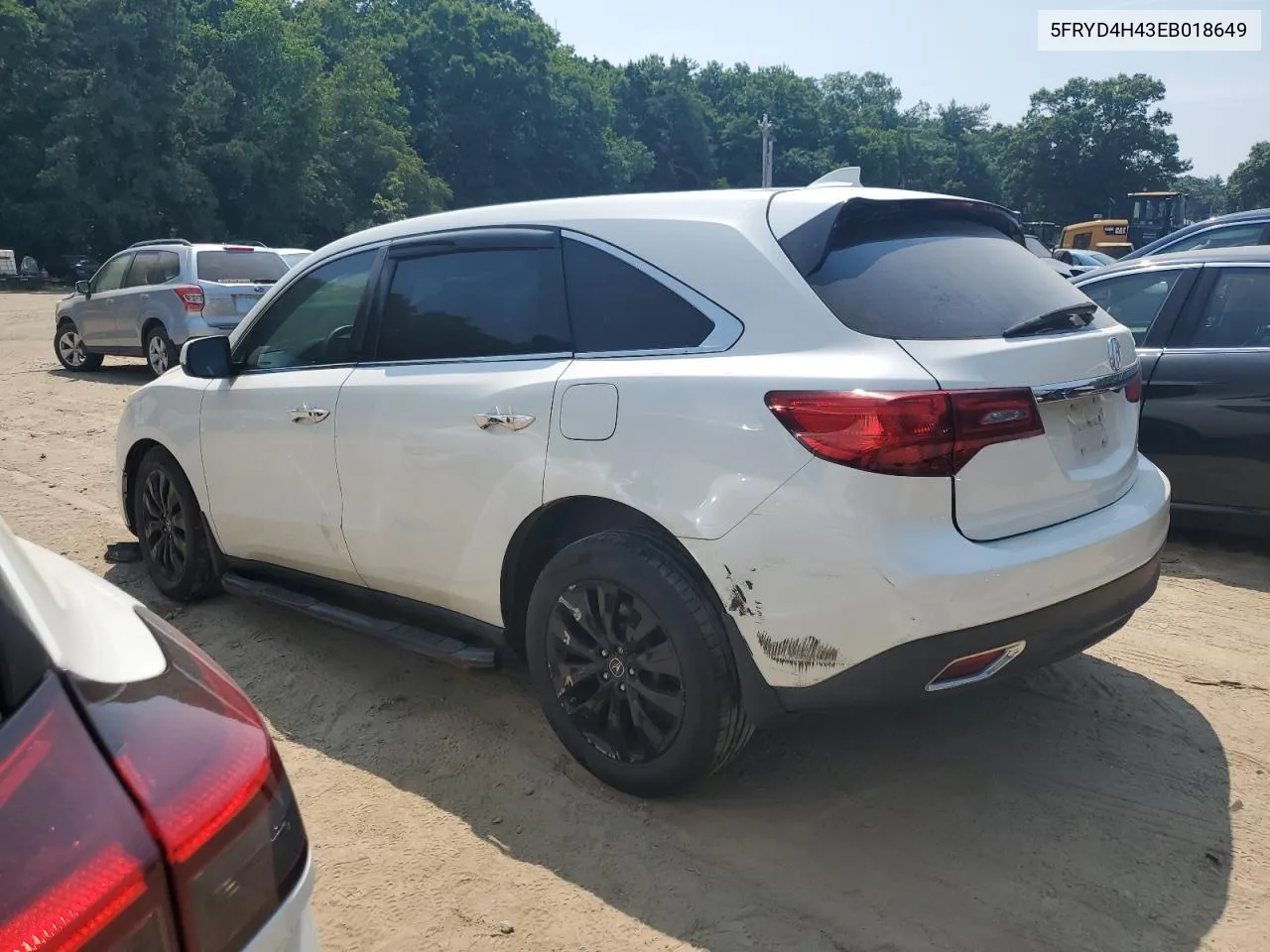 2014 Acura Mdx Technology VIN: 5FRYD4H43EB018649 Lot: 58757814