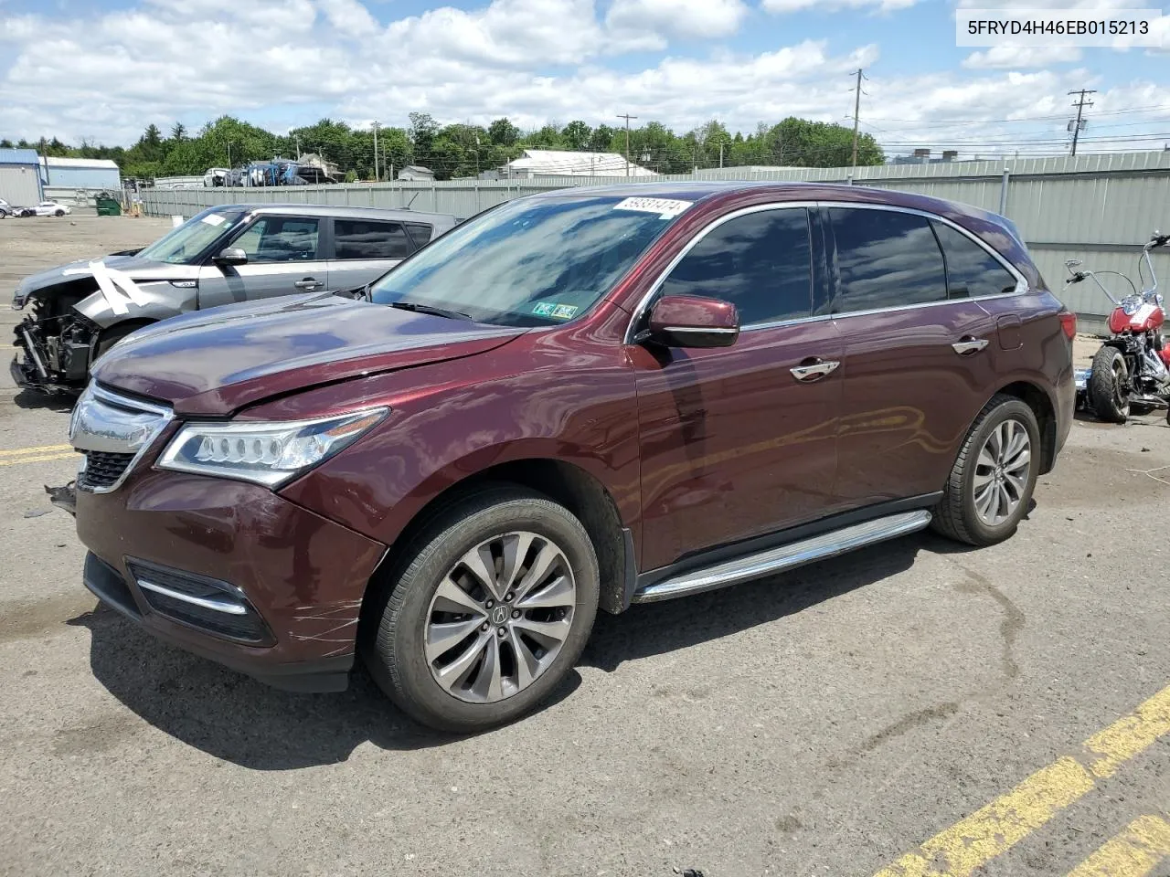 5FRYD4H46EB015213 2014 Acura Mdx Technology