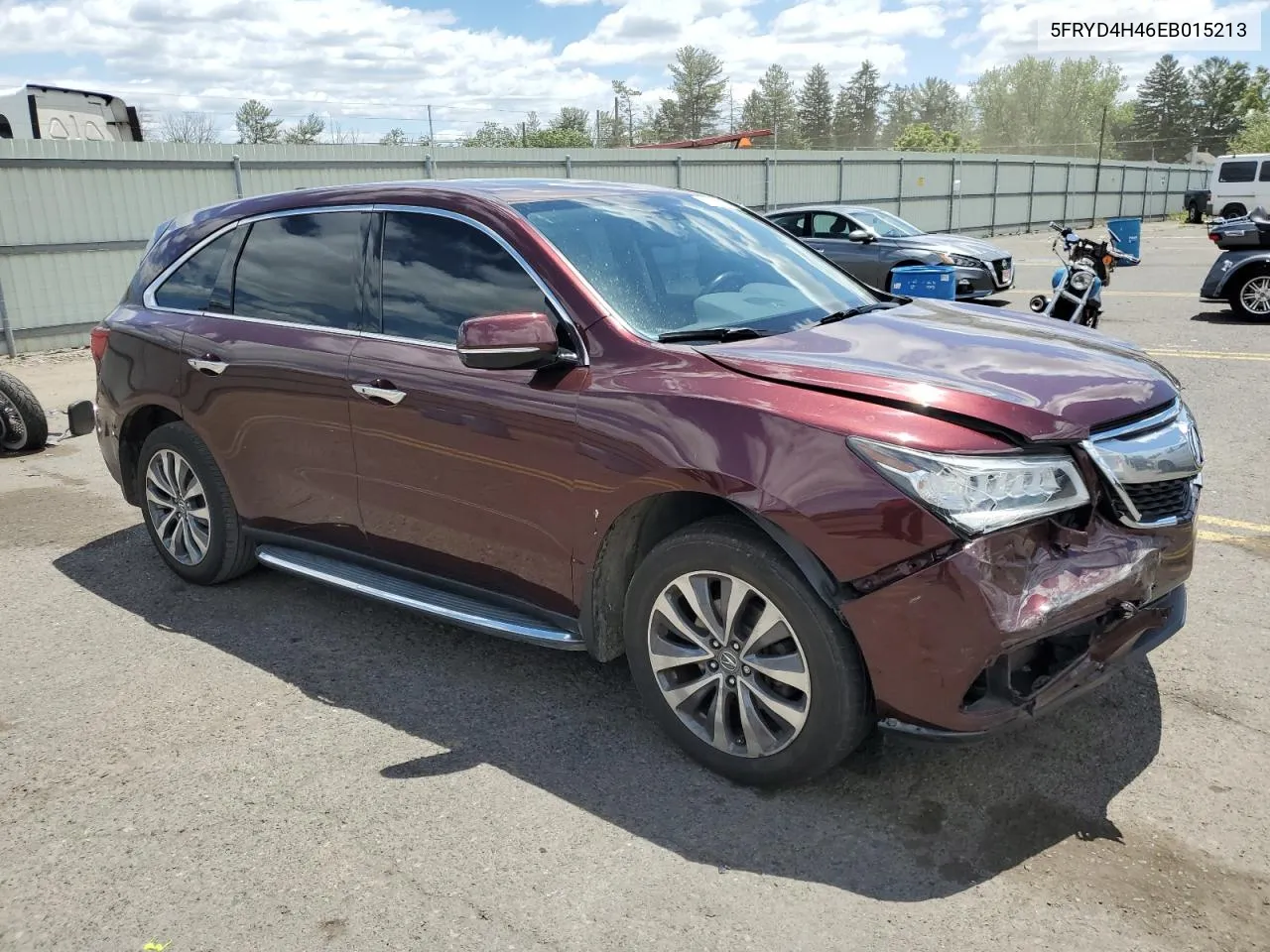 5FRYD4H46EB015213 2014 Acura Mdx Technology