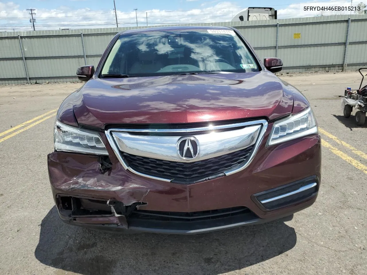 2014 Acura Mdx Technology VIN: 5FRYD4H46EB015213 Lot: 59331474