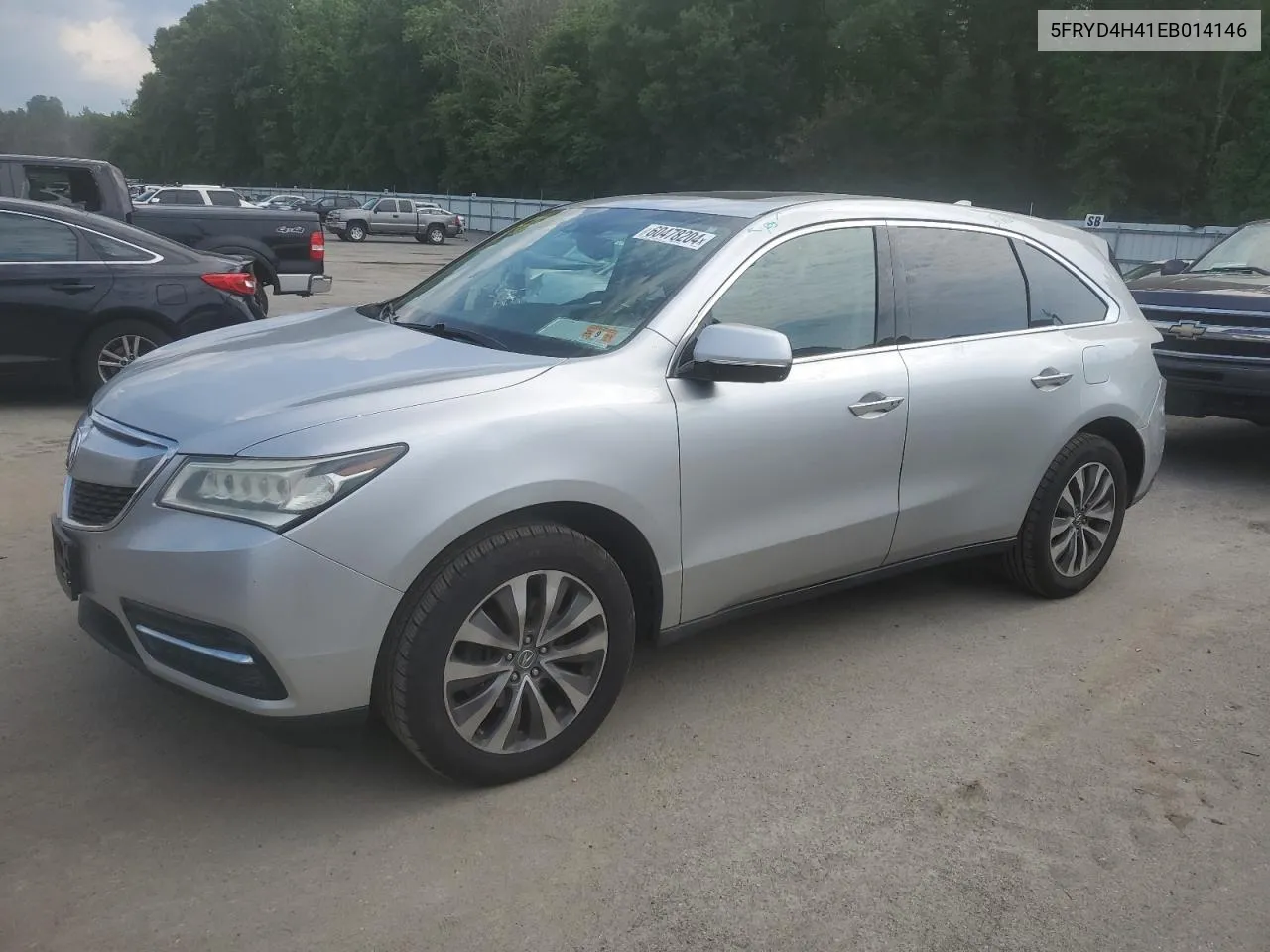 5FRYD4H41EB014146 2014 Acura Mdx Technology