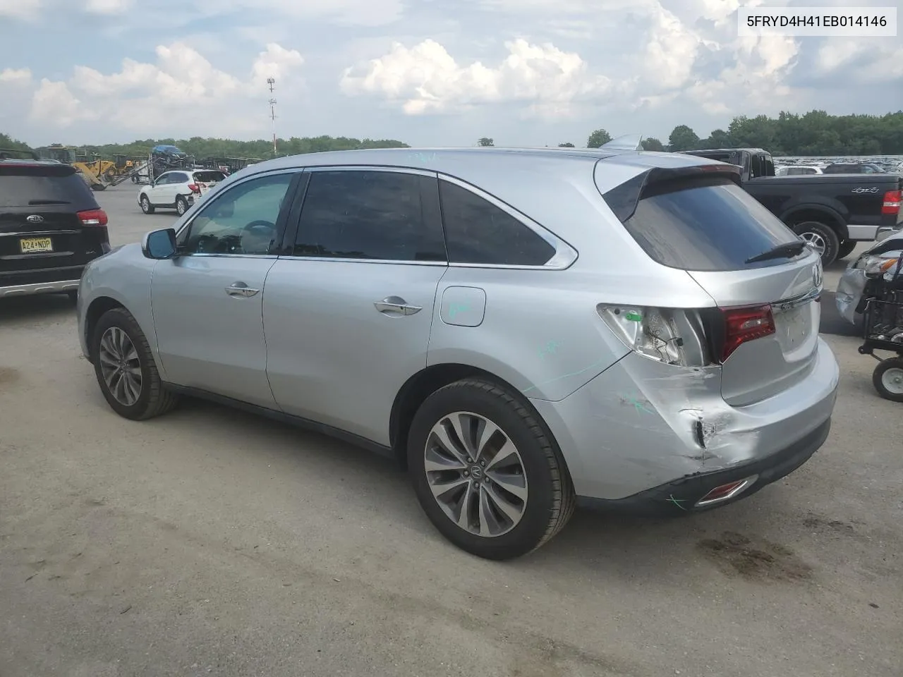 2014 Acura Mdx Technology VIN: 5FRYD4H41EB014146 Lot: 60478204