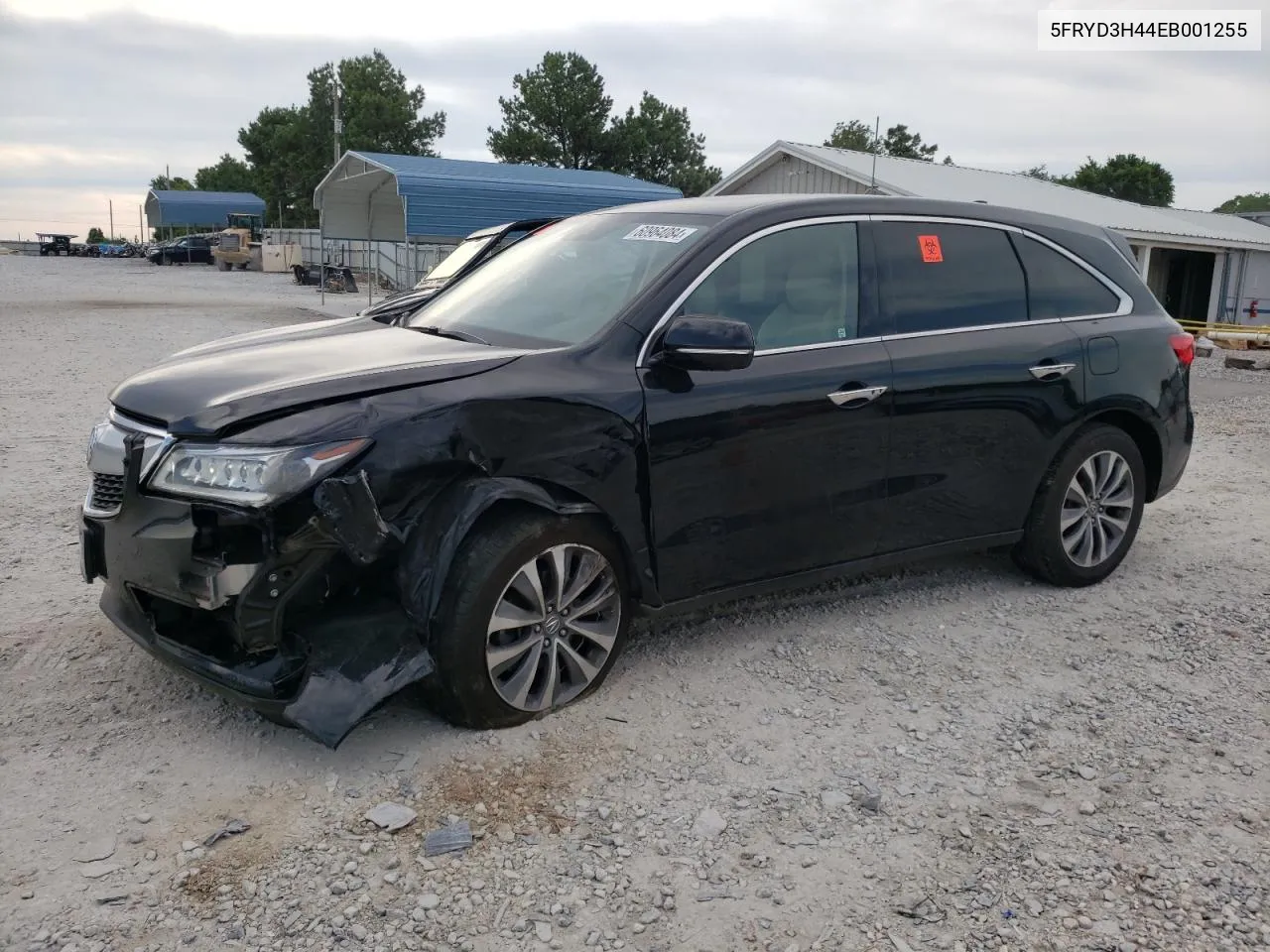 2014 Acura Mdx Technology VIN: 5FRYD3H44EB001255 Lot: 60964084