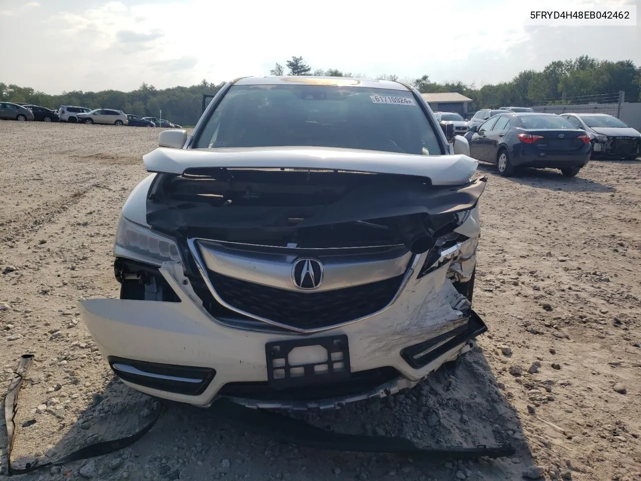 2014 Acura Mdx Technology VIN: 5FRYD4H48EB042462 Lot: 61710924