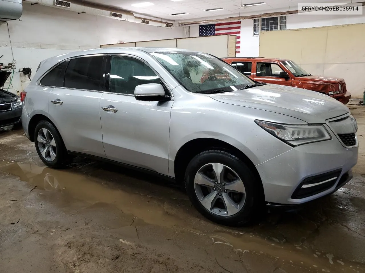 2014 Acura Mdx VIN: 5FRYD4H26EB035914 Lot: 63291324