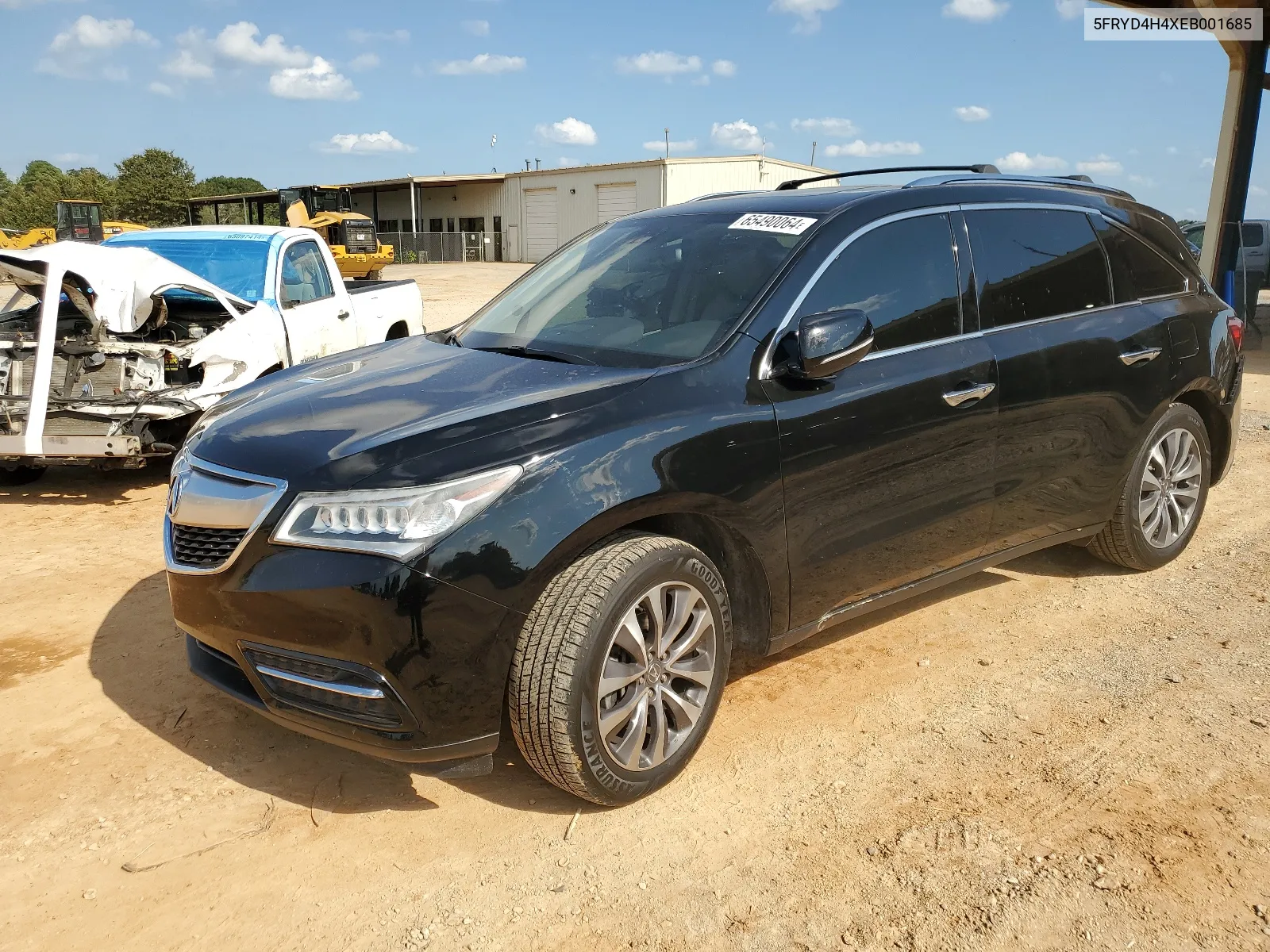 2014 Acura Mdx Technology VIN: 5FRYD4H4XEB001685 Lot: 65490064