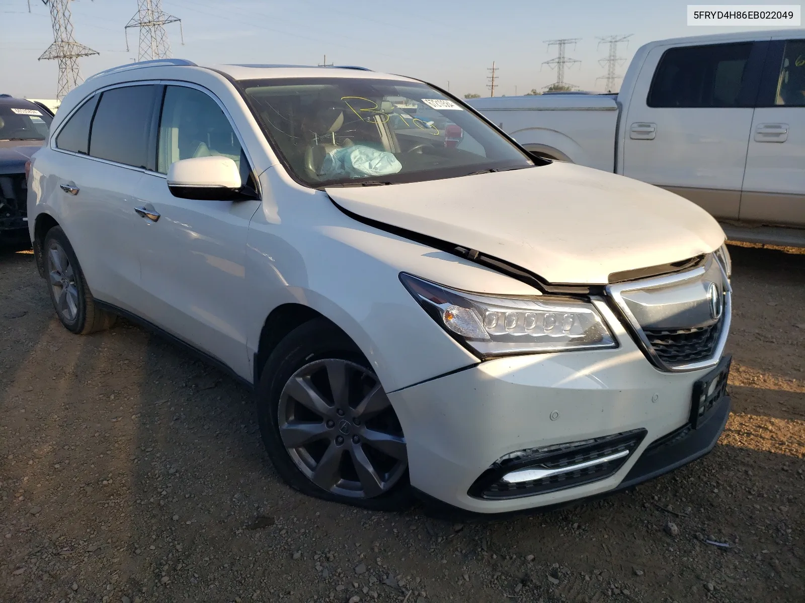 2014 Acura Mdx Advance VIN: 5FRYD4H86EB022049 Lot: 67210584