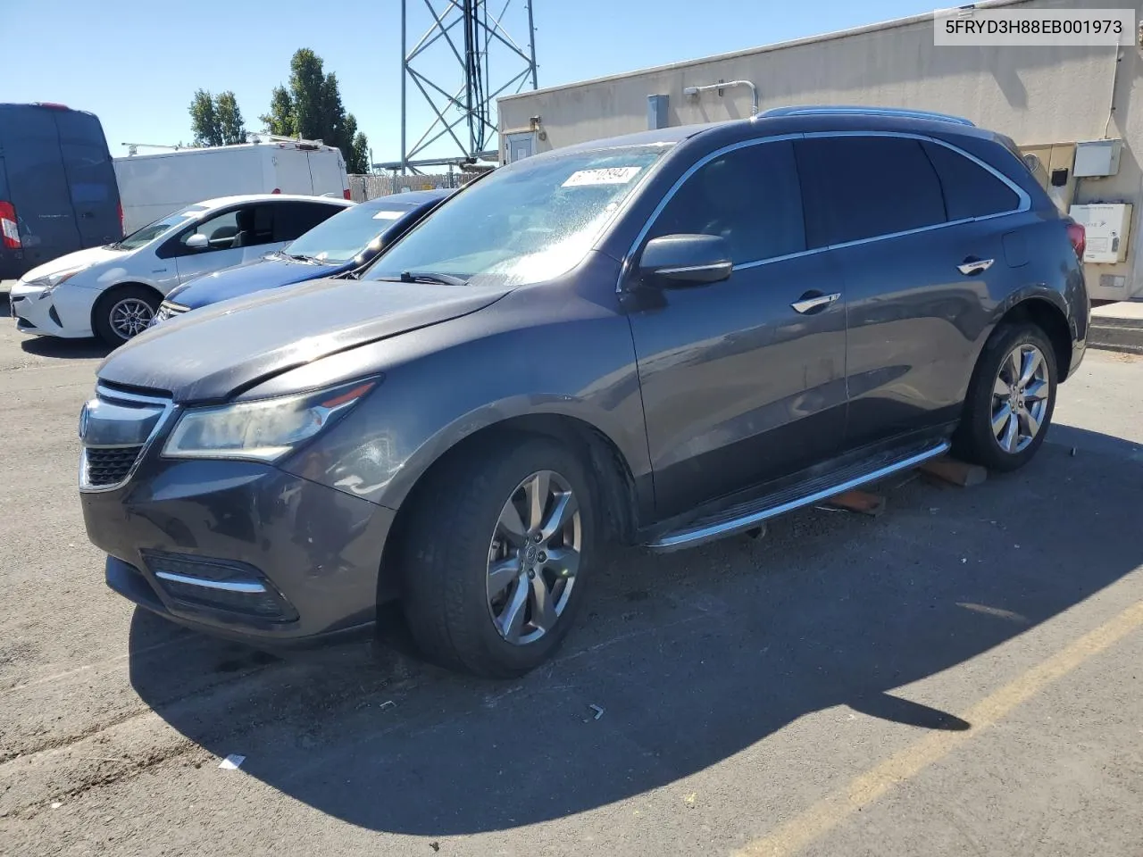 2014 Acura Mdx Advance VIN: 5FRYD3H88EB001973 Lot: 67710894