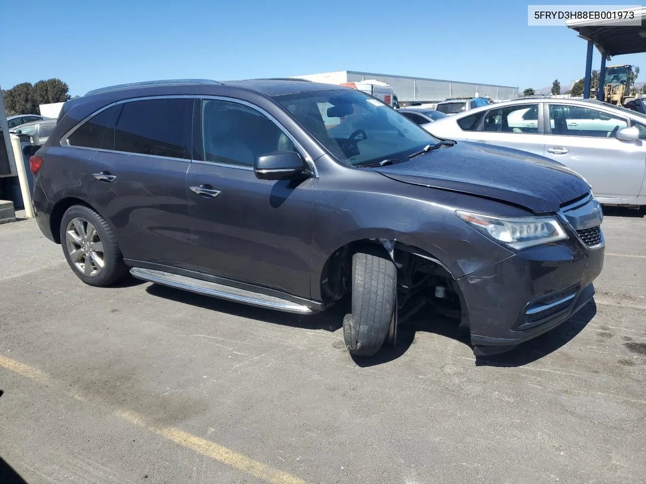 2014 Acura Mdx Advance VIN: 5FRYD3H88EB001973 Lot: 67710894