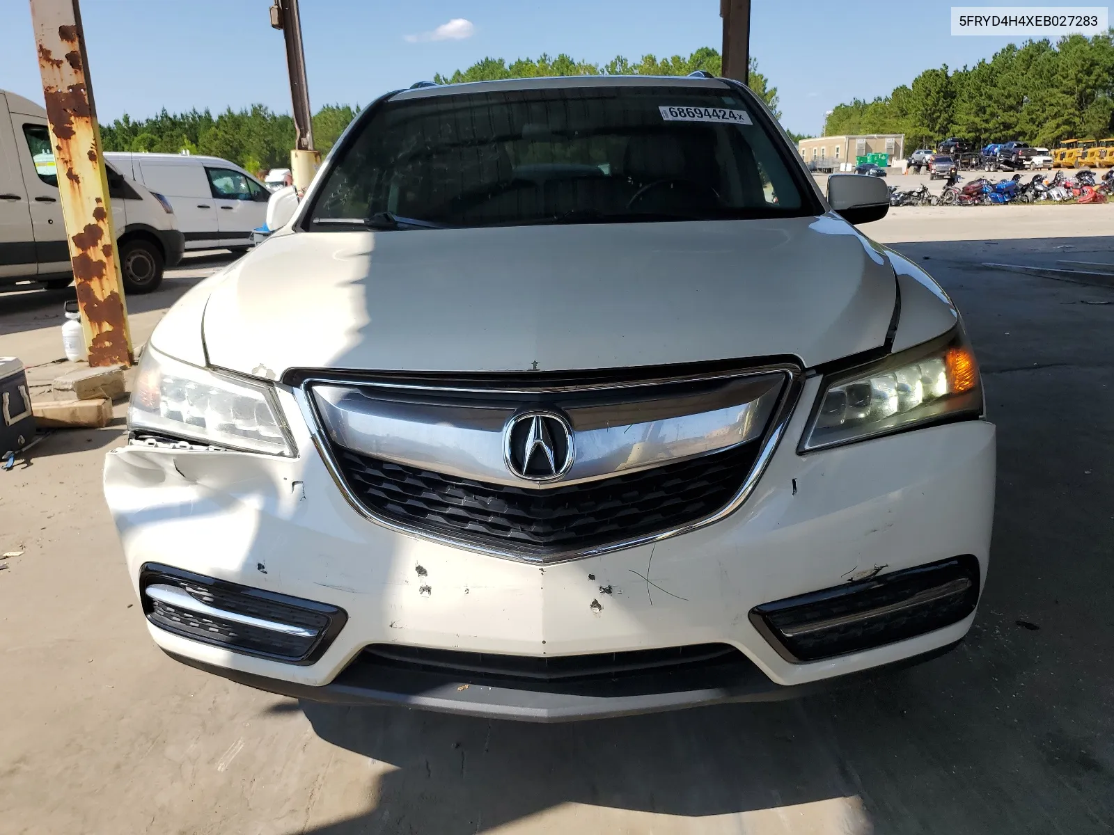 2014 Acura Mdx Technology VIN: 5FRYD4H4XEB027283 Lot: 68694424