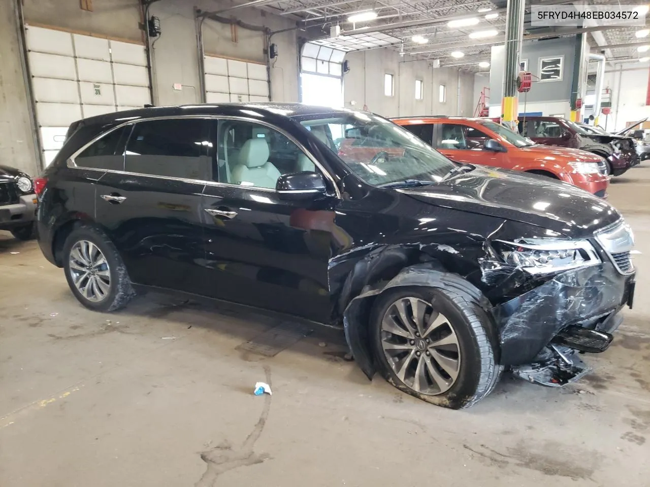 2014 Acura Mdx Technology VIN: 5FRYD4H48EB034572 Lot: 68720754