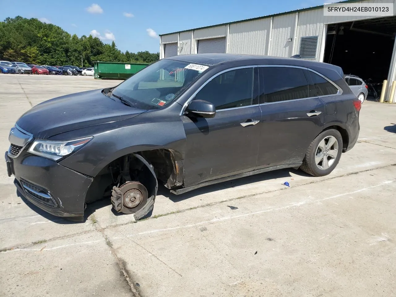 2014 Acura Mdx VIN: 5FRYD4H24EB010123 Lot: 68811074