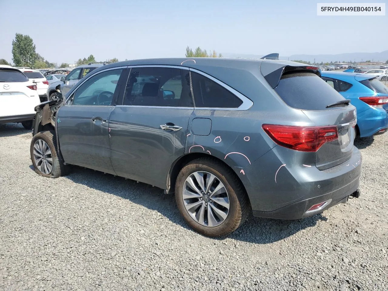 5FRYD4H49EB040154 2014 Acura Mdx Technology