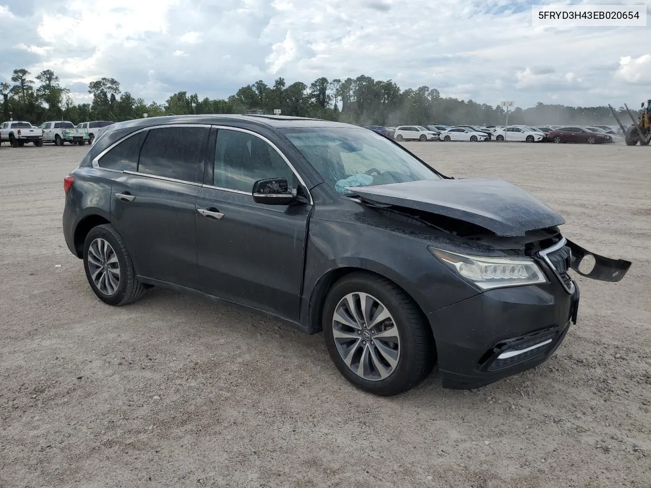 5FRYD3H43EB020654 2014 Acura Mdx Technology