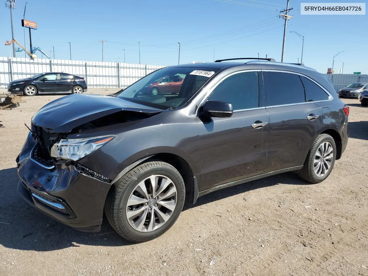 5FRYD4H66EB047726 2014 Acura Mdx Technology