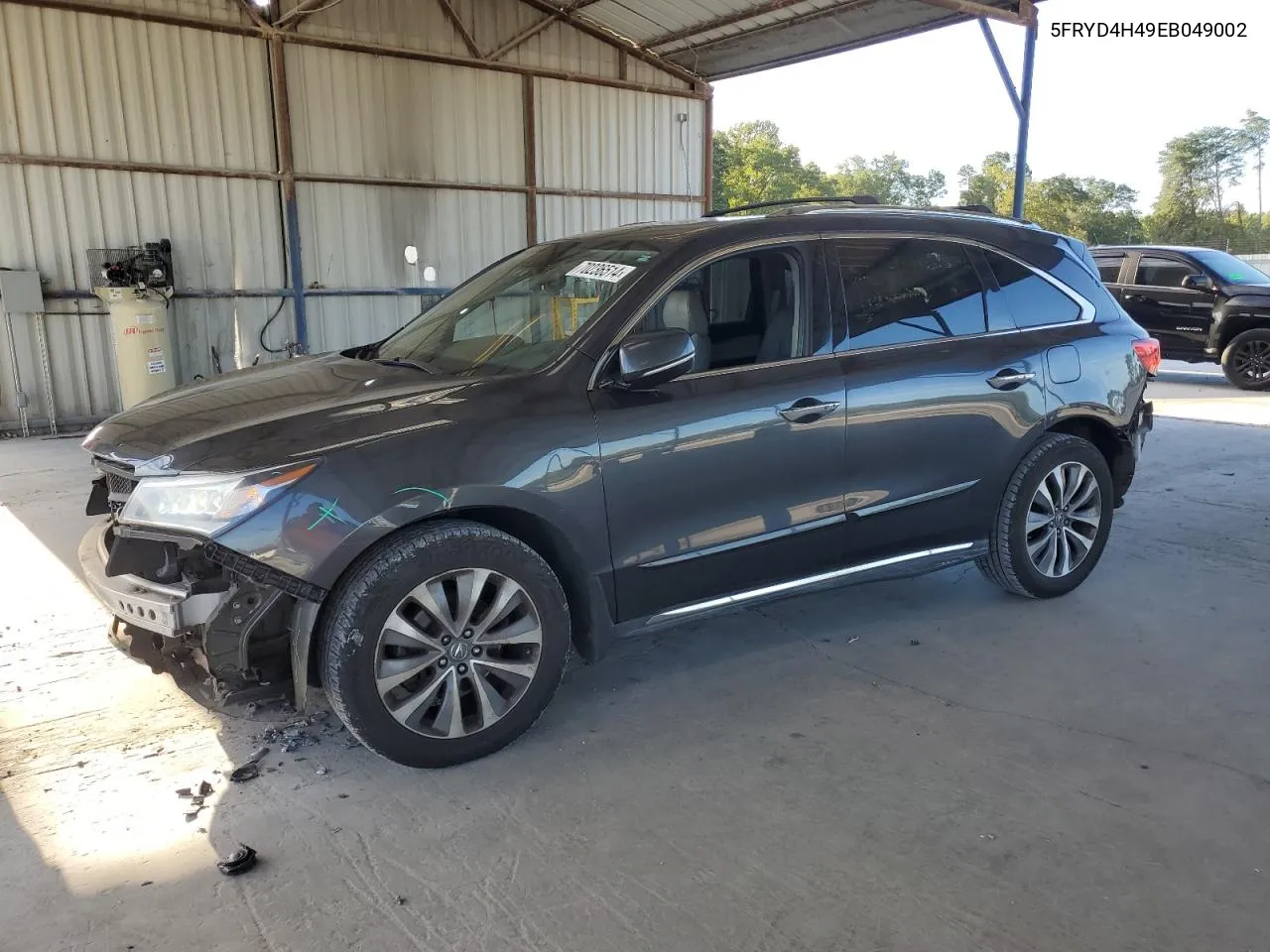 2014 Acura Mdx Technology VIN: 5FRYD4H49EB049002 Lot: 70236514