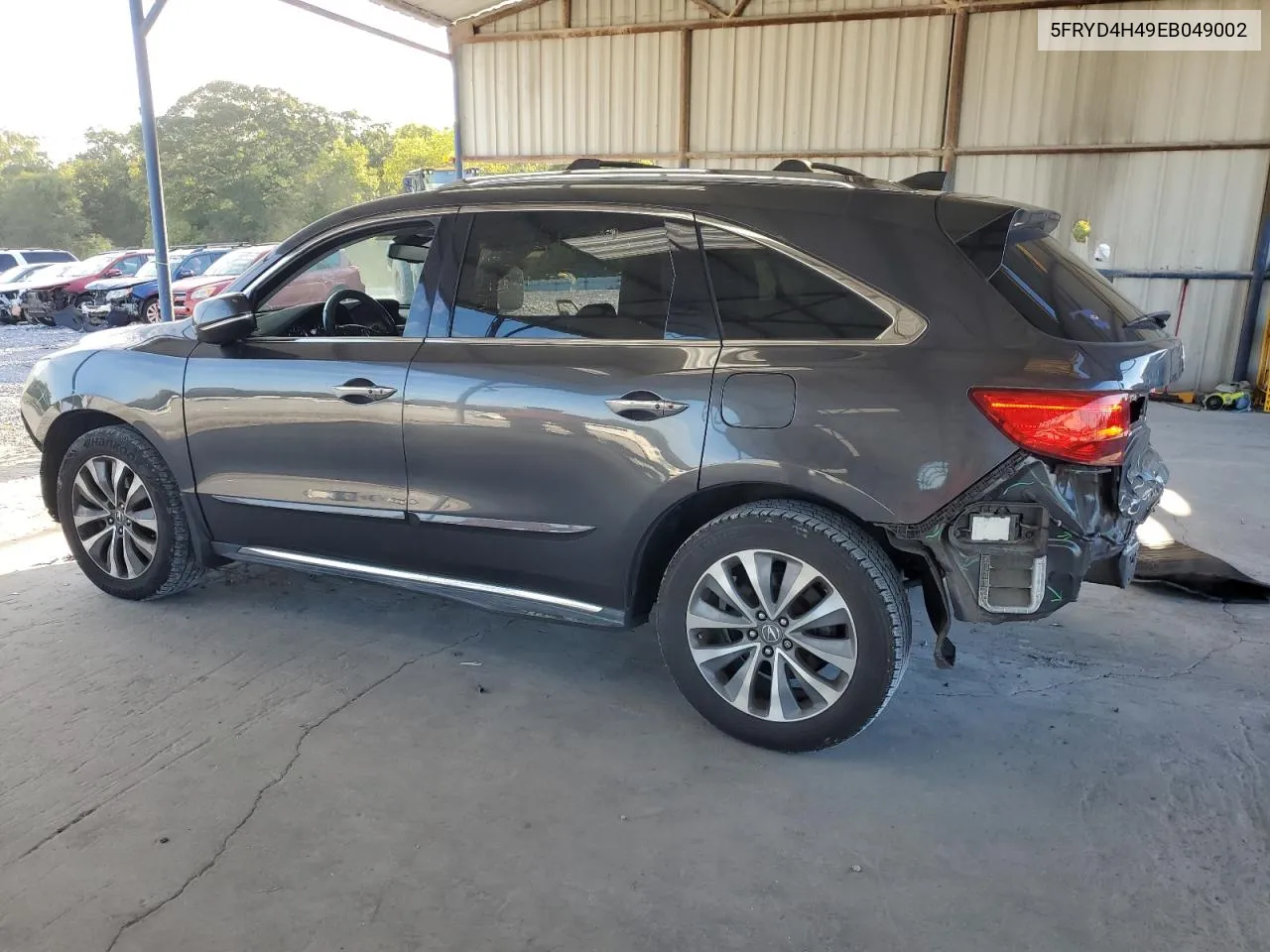 2014 Acura Mdx Technology VIN: 5FRYD4H49EB049002 Lot: 70236514