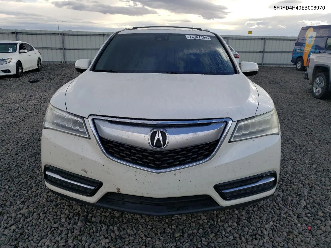 2014 Acura Mdx Technology VIN: 5FRYD4H40EB008970 Lot: 72047194