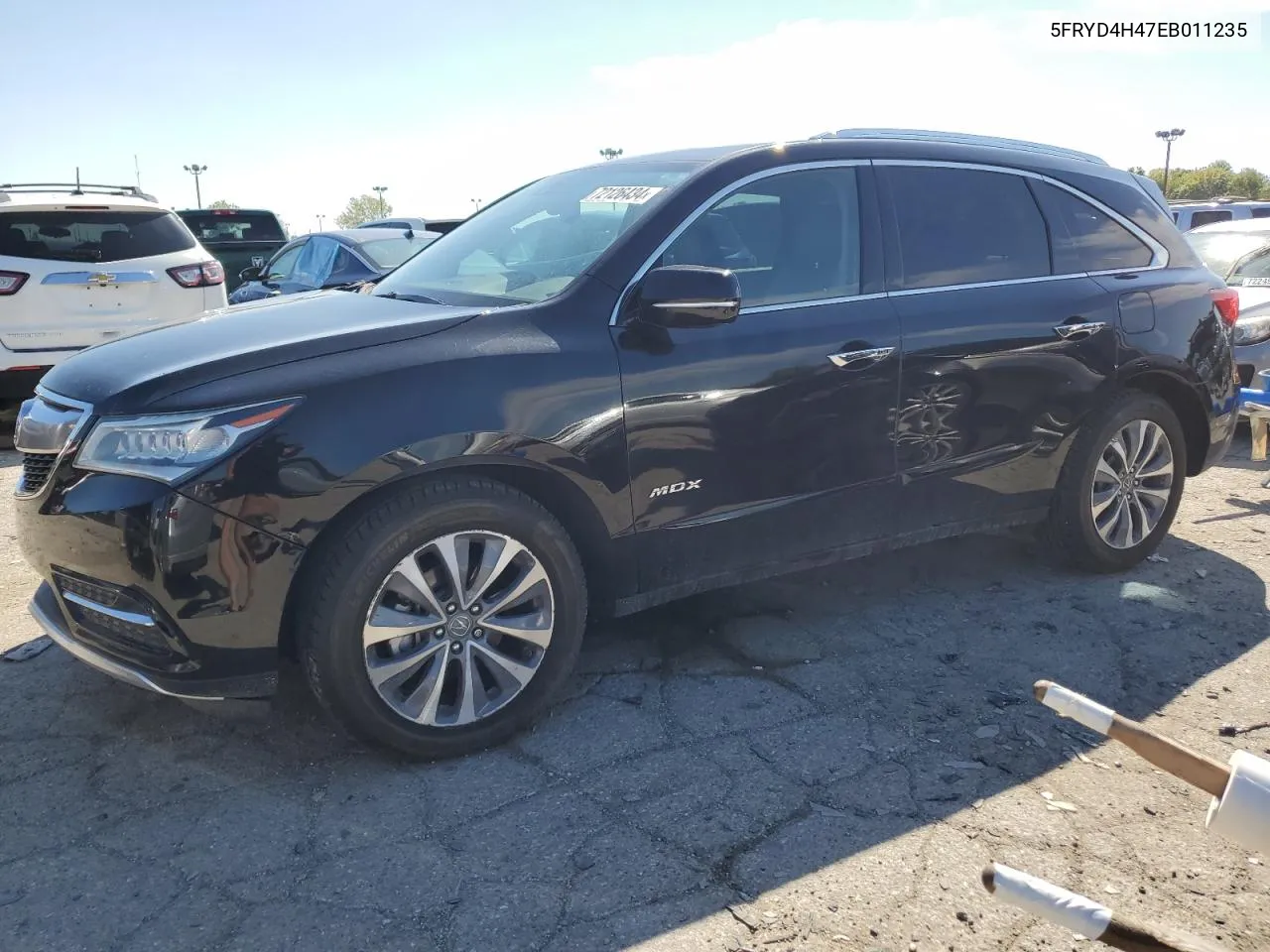 2014 Acura Mdx Technology VIN: 5FRYD4H47EB011235 Lot: 72126434