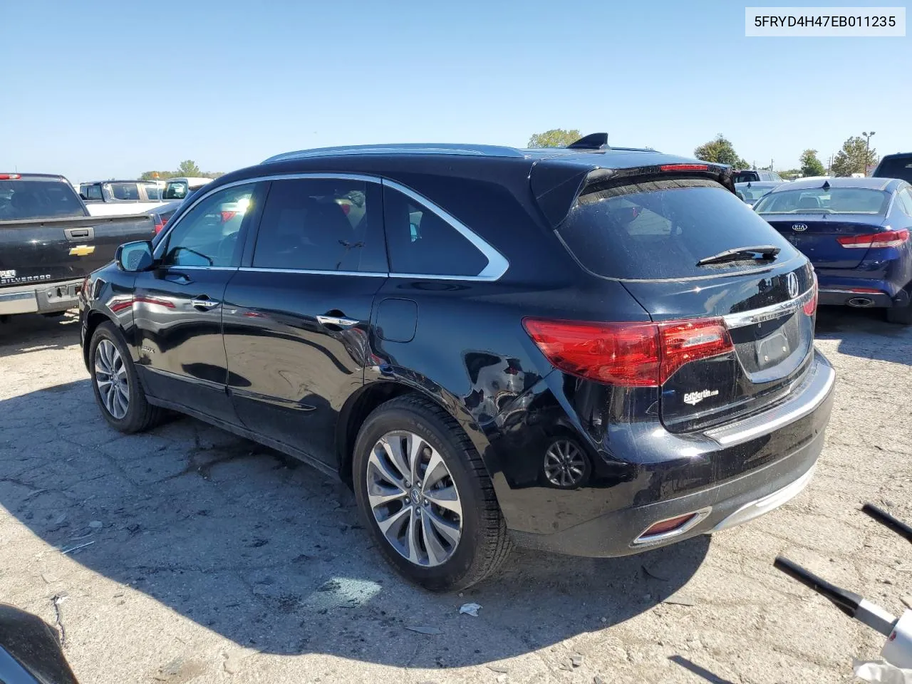 2014 Acura Mdx Technology VIN: 5FRYD4H47EB011235 Lot: 72126434