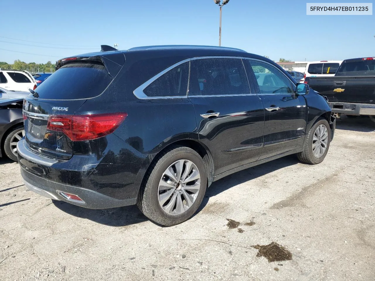 2014 Acura Mdx Technology VIN: 5FRYD4H47EB011235 Lot: 72126434