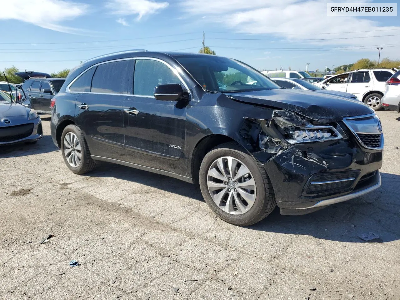 2014 Acura Mdx Technology VIN: 5FRYD4H47EB011235 Lot: 72126434